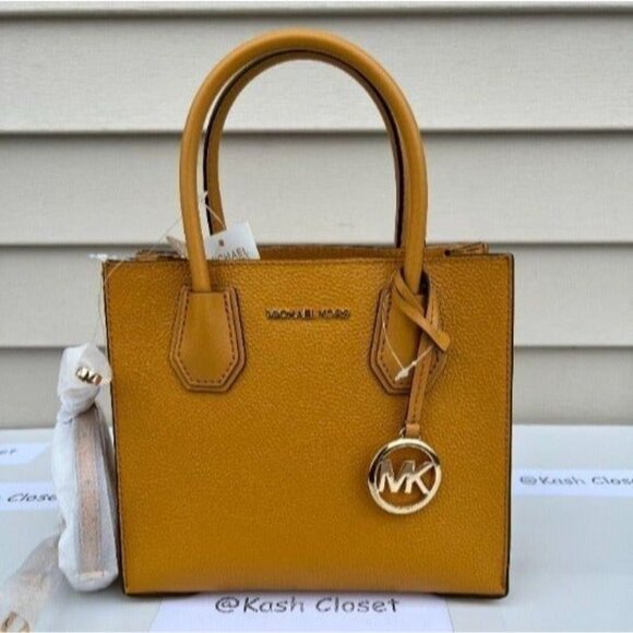 Michael Kors mercer messenger bag medium crossbody purse marigold - Picture 1 of 10